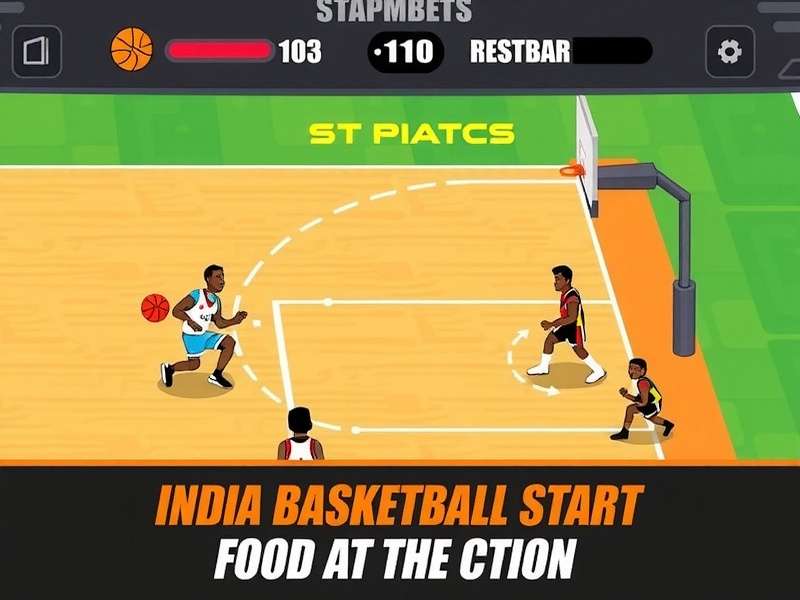 India Basketball Blast - Action Packed Gameplay India Basketball Blast Game Screenshot